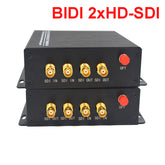 2 Bidirectional HD-SDI Video Audio Ethernet Over Fiber Converters A Set, Uncompressed FC Singlemode 20Km,Support 1080P 30Hz Max Broadcast Professional Quality